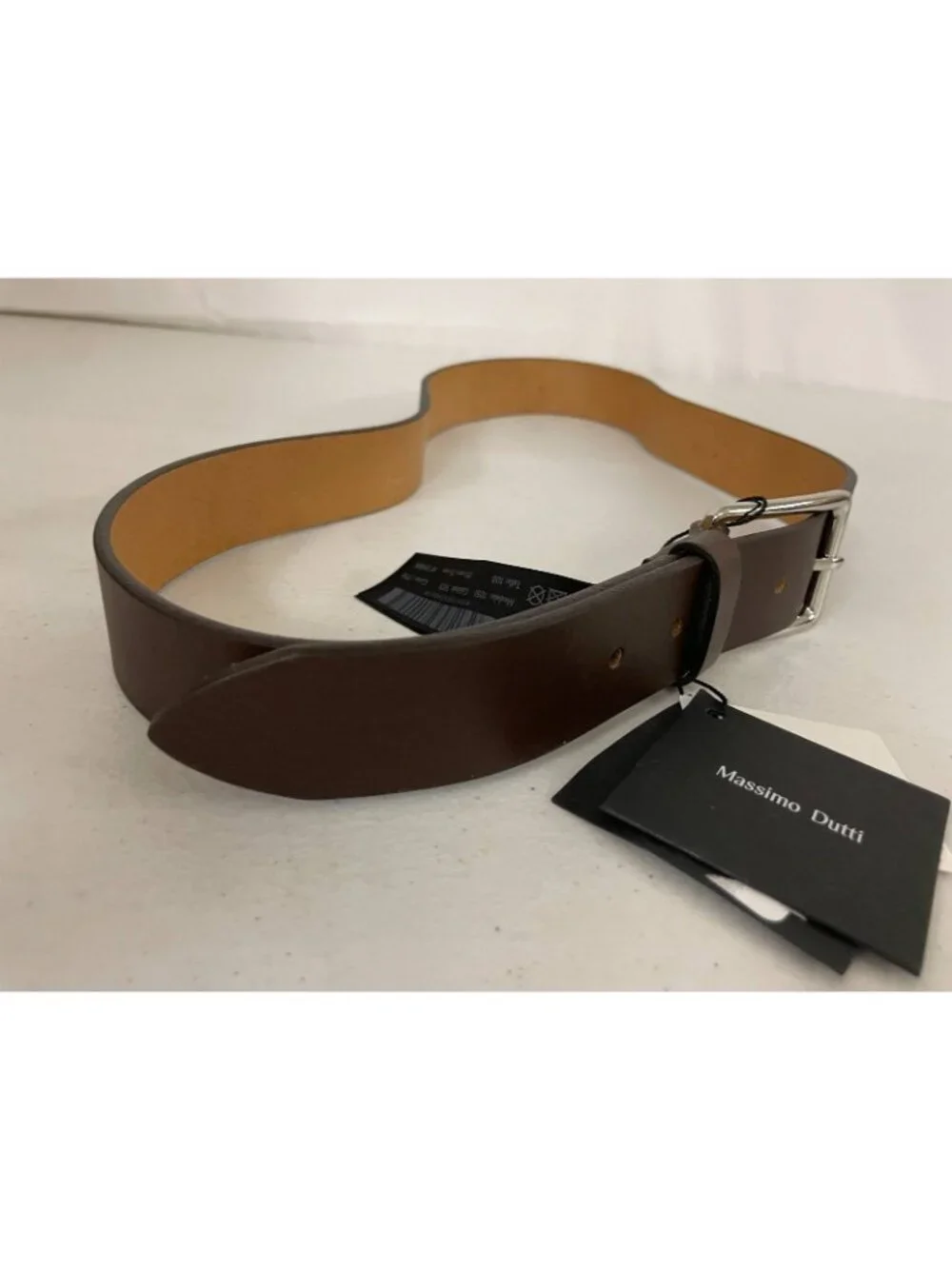 Massimo Dutti Brown Leather Belt US 40 EU 100 Mens NWT 1051/503/700